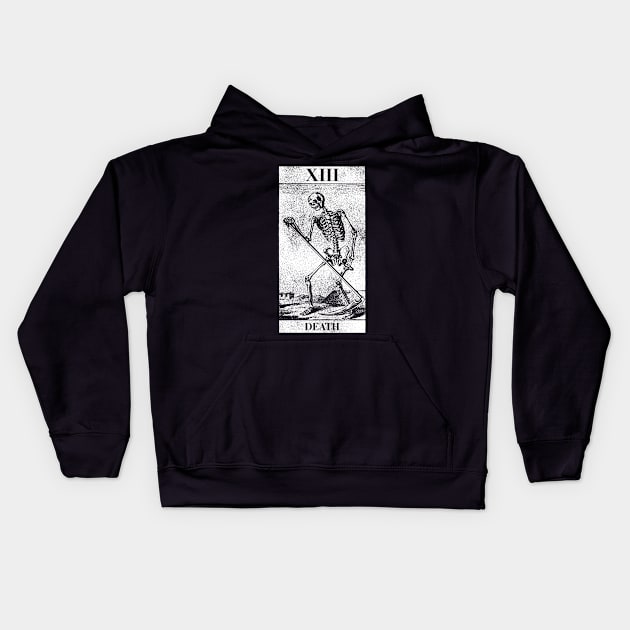 Death Tarot Card T Shirt Kids Hoodie by LewisDesignCo